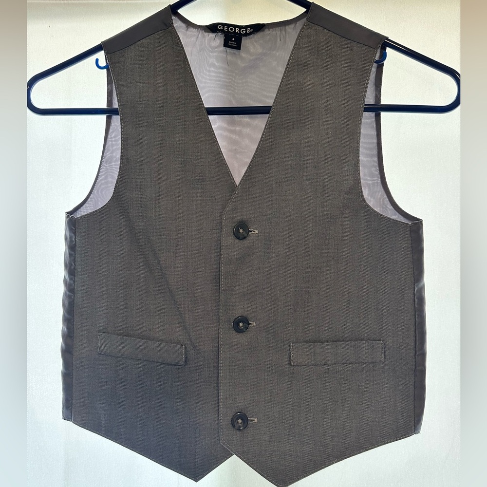 George Kids Gray Vest